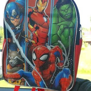 ✅$8 Add On - Marvel Heroes Red and Blue Backpack